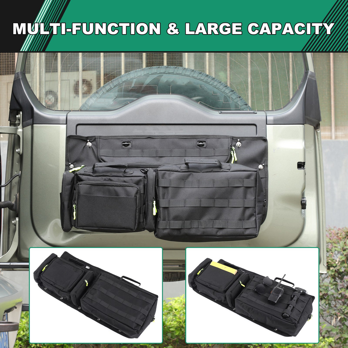 Cargo Rear Door Tailgate Trunk Storage Bag For Land Rover Defender L663 2020+ 20