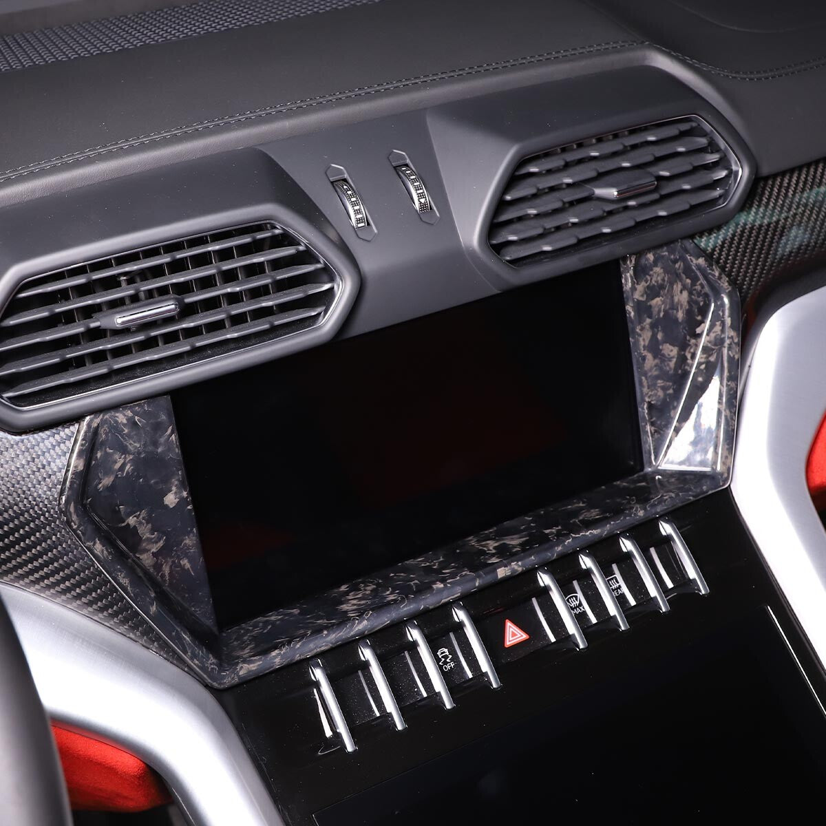 Forged Navigation GPS Control Panel Cover Trim For Lamborghini URUS 2018-23 3