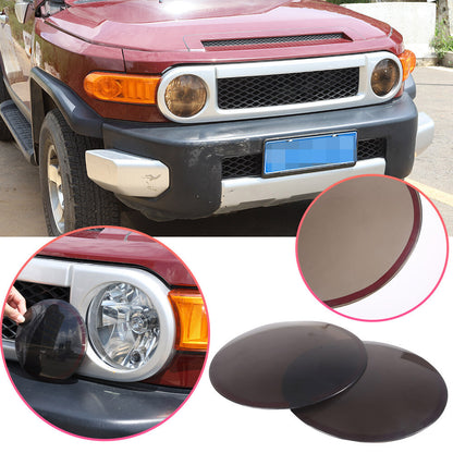 Black Smoked Front Left + Right Headlight Lens Cover For Toyota FJ Cruiser 07-21 1