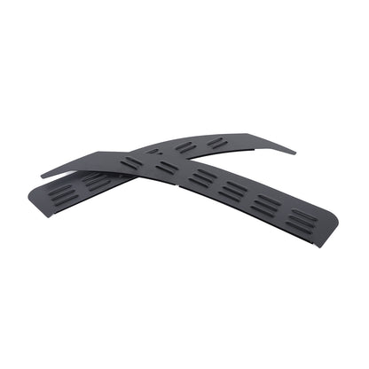 Black Alloy Front Window Louver Shutter Cover Trim For Toyota Tundra 2014-21 US 15