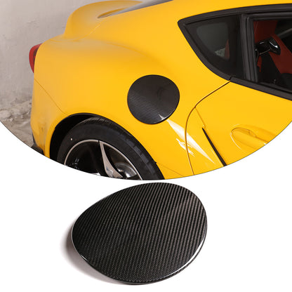 Real Carbon Fiber Door Fuel Tank Gas Filler Cap Cover For Toyota Supra A90 2019+ 9
