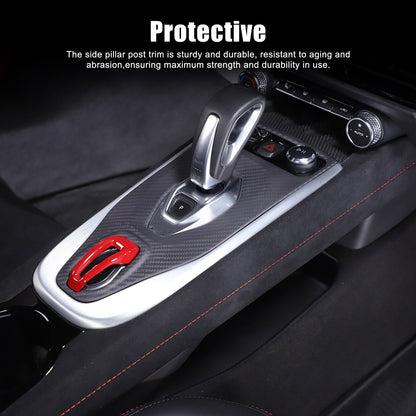 Matte Real Carbon Fiber Center Gear Shift Cover Trim For Lotus EMIRA V6 AT 21-25 22