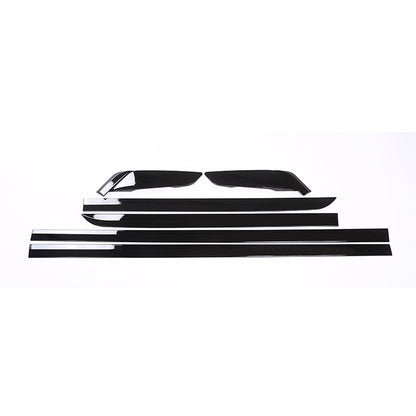 Glossy Black Door Body Side Molding Cover Trim For BMW 5 Series 2018-22 2