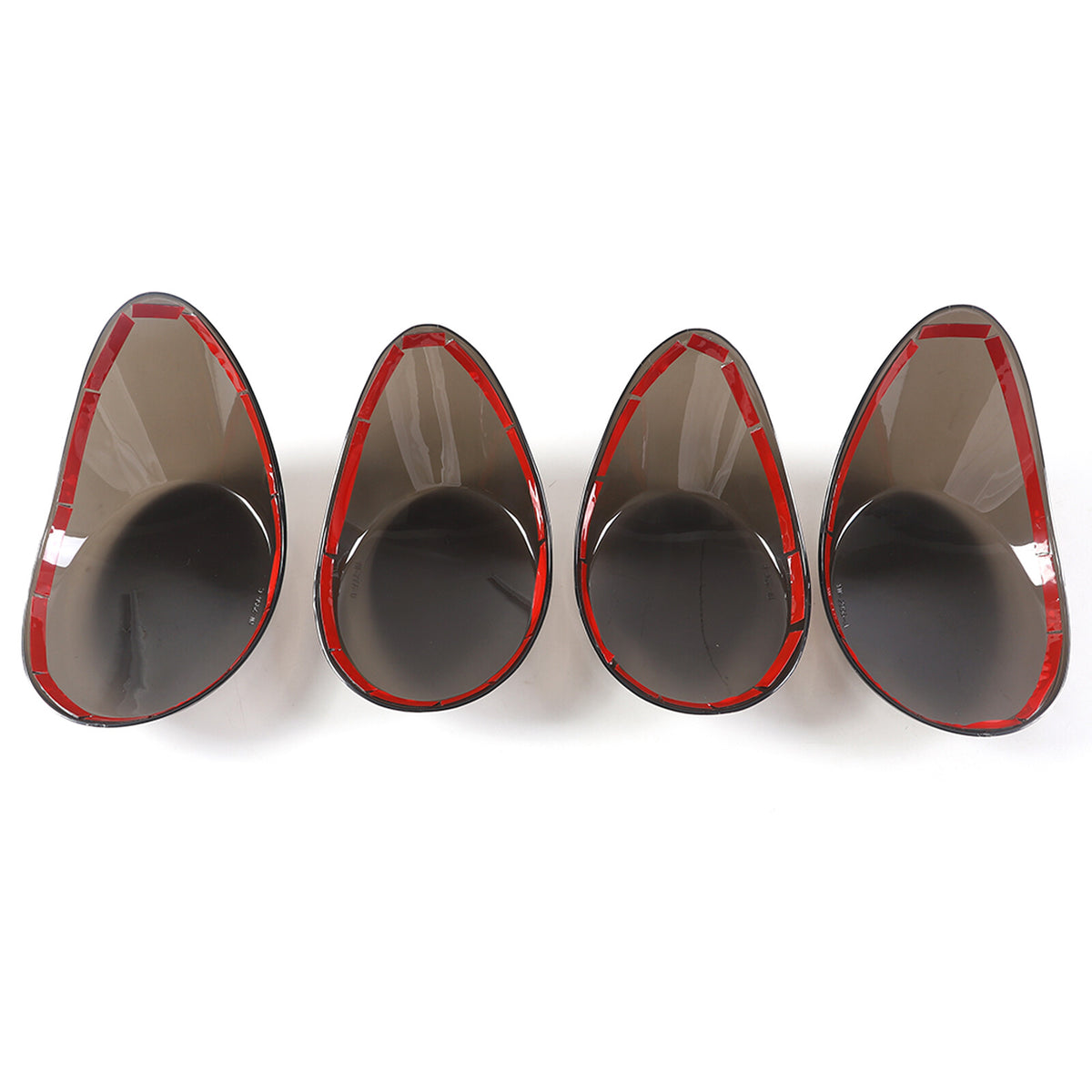 Smoked Rear Tail Light Guard Cover Trim Bezel For Smart Fortwo 451 09-15 US 8