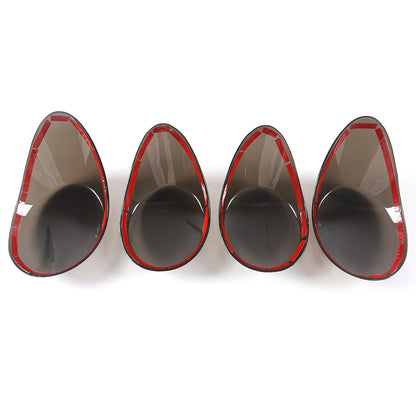 Smoked Rear Tail Light Guard Cover Trim Bezel For Smart Fortwo 451 09-15 US 8