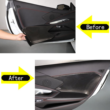 Carbon Fiber ABS Interior Full Decor Cover Trim Kit For Corvette C8 2020-2025 - Styles 41-45 61