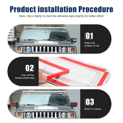 Red Real Carbon Fiber Exterior Rearview Mirror Groove Trim for Hummer H2 2003-09 4