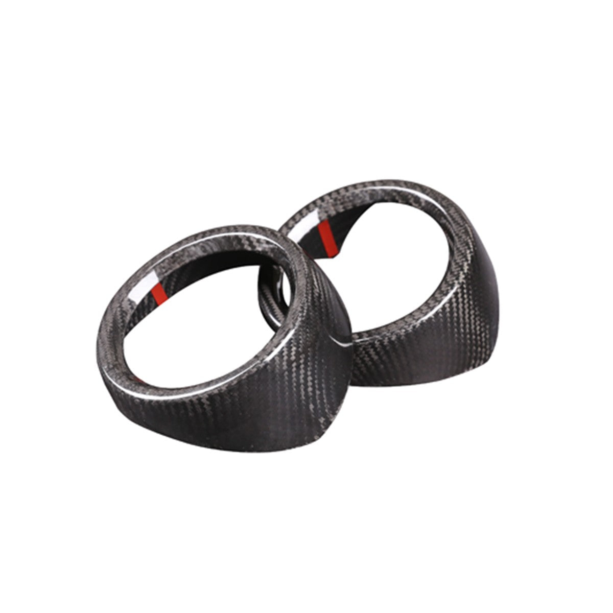 Real Dry Carbon Fiber Side Air Vent Trim Cover For Alfa Romeo Stelvio 2017-20 US 4