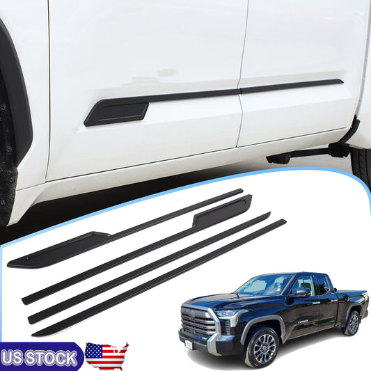 Matte Black Door Side Body Molding Cover Trim For 2022-2026 Toyota Tundra 1