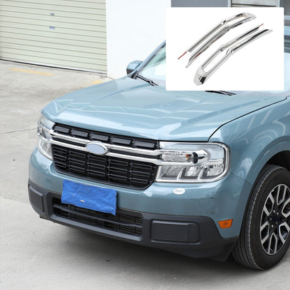 Glossy Piano Black Front Grille Cross Bar Trim For Ford Maverick 2022-2024 16