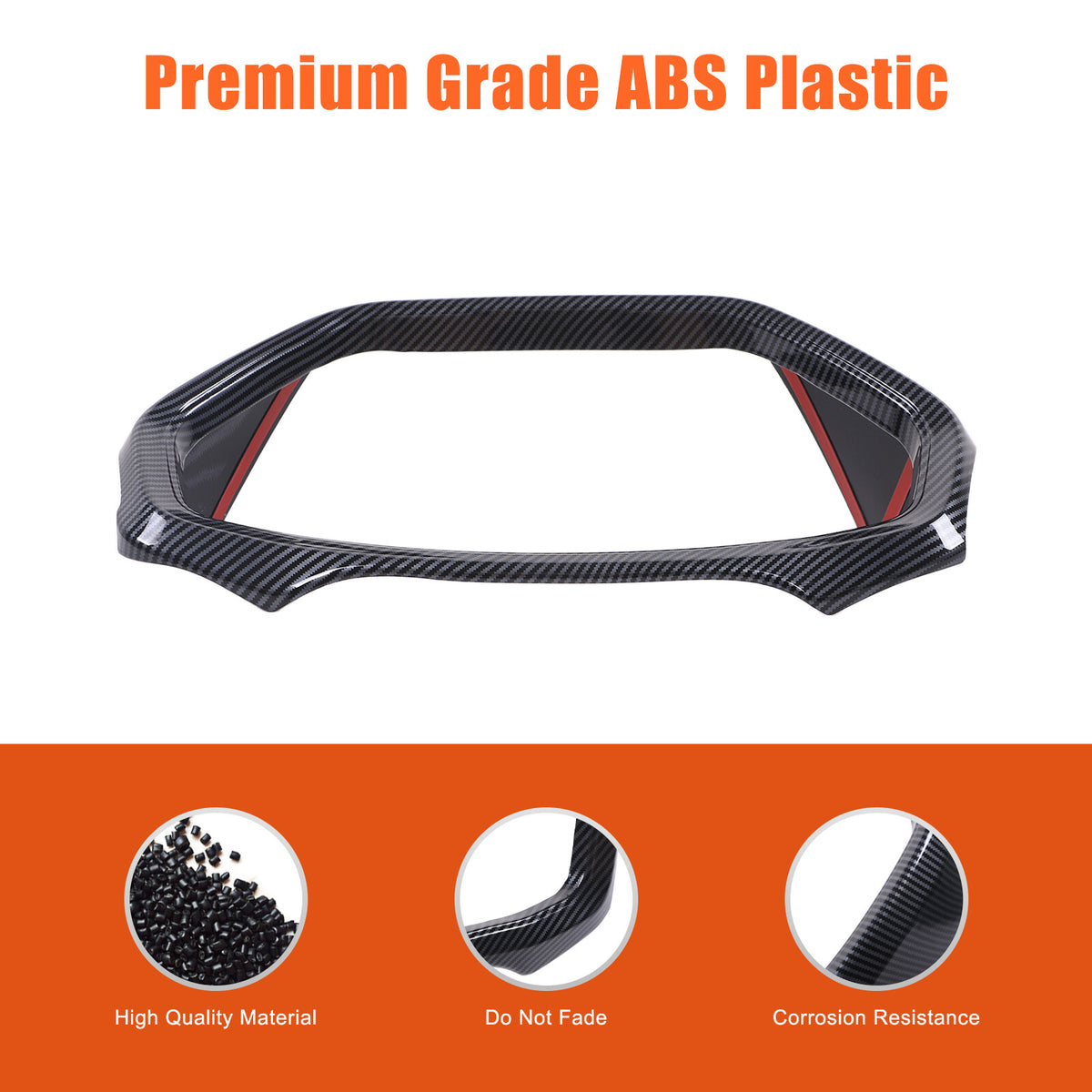 Carbon Fiber ABS Dashboard Instrument Trim For Toyota Grand Highlander 2024+ US 22