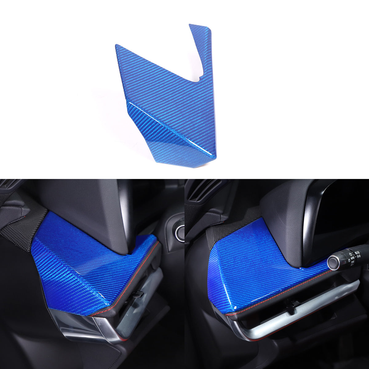 Blue Real Carbon Fiber Full Interior Set Decor Trim Kit for Corvette C8 20-25 - Variants 11-15 23
