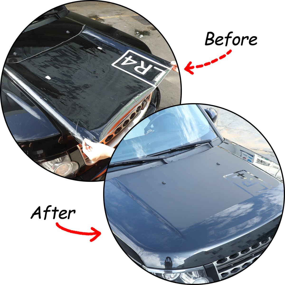 Bumper Hood Vinyl Decal Sticker For Land Rover Discovery LR4 L319 2010-2016 4