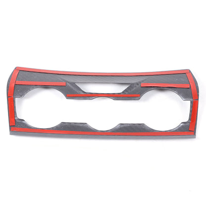 Real Carbon Fiber Air Condition Panel Trim Cover for Subaru Forester 19-24 5