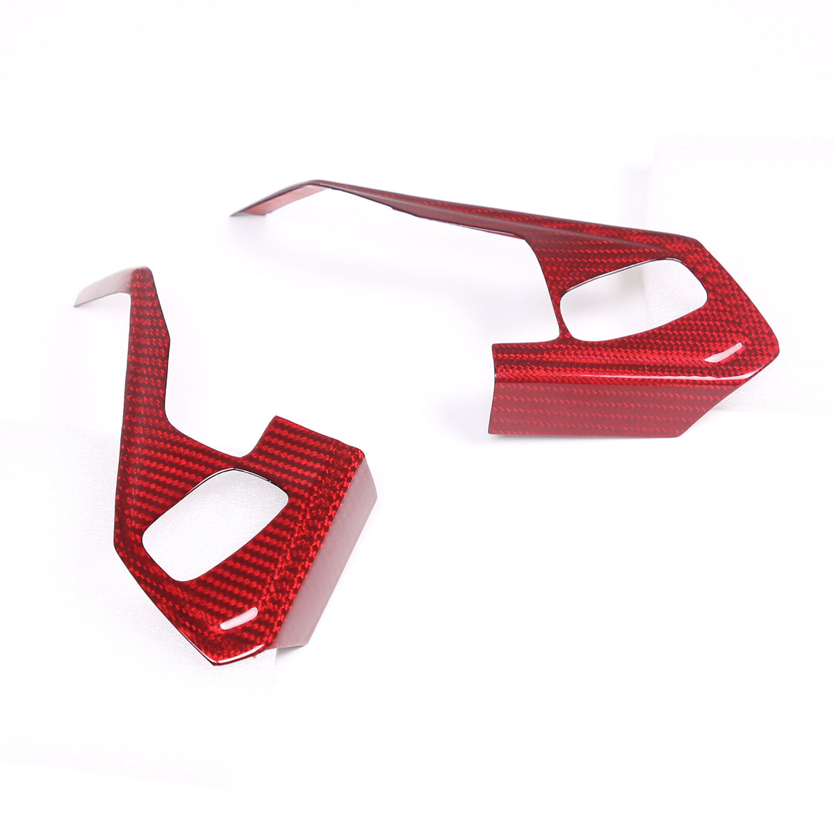 Real Carbon Fiber Steering Wheel Button Trim Cover For Corvette C8 2020-2026 - Variants 1-5 18