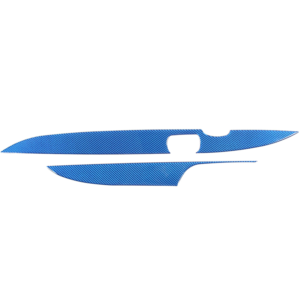 Blue Carbon Fiber Door Armrest Trim Panel For Corvette C6 2005-2013 9