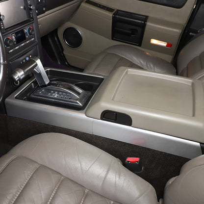 Silver Interior Gear Shift Panel Side Trim Cover For Hummer H2 2003-2007 5