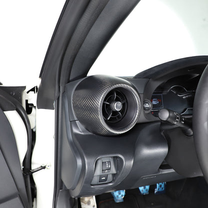 Matte Carbon Fiber Dashboard Side Air Outlet Vent Cover Trim For Subaru BRZ 2022 5