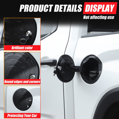 Aluminum Alloy Fuel Tank Anti-Theft Lock Cover Gas Cap For Toyota Tundra 22+ 12