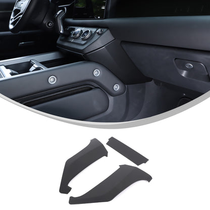 Matte Black ABS Center Console Knee Side Panel Trim For LR Defender L663 2025+ 19