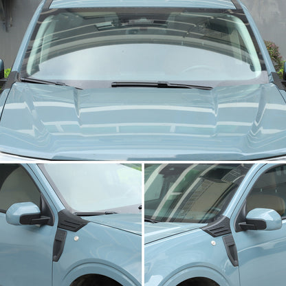 Matte Black ABS Hood Cowl Body Cover Corner Guards Trim For Ford Maverick 22+ US 5