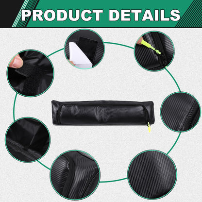Carbon Fiber Texture Passenger Dashboard Storage Bag For LR Defender L663 2020+ 3