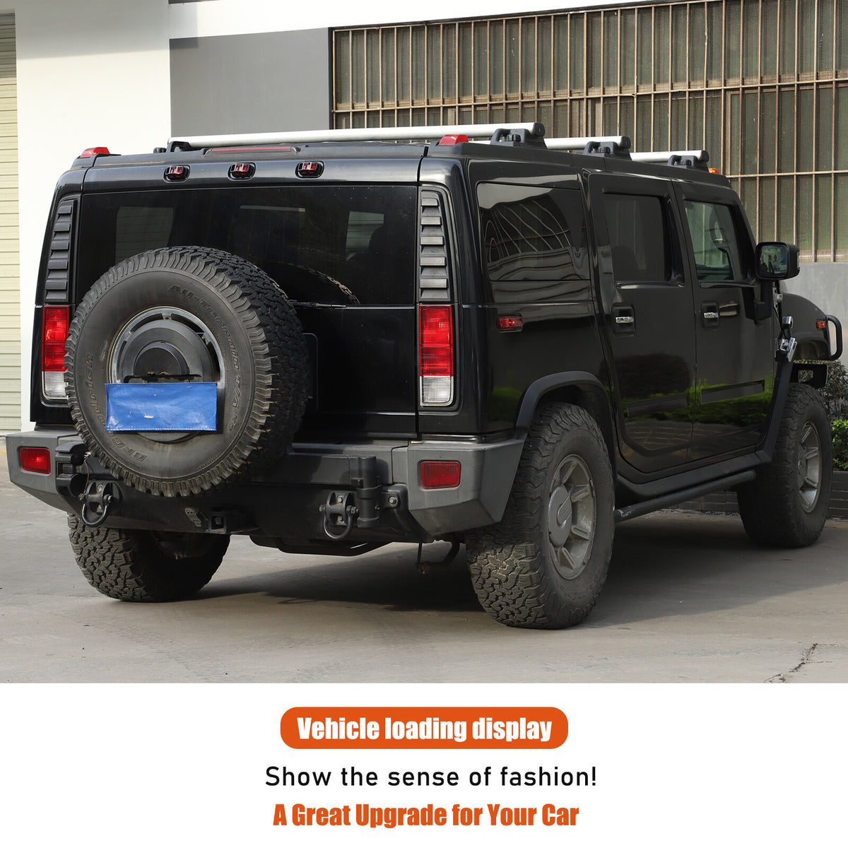 Glossy Piano Black Front Bumper Exterior Trim Cover Set For Hummer H2 2003-2009 - Styles 1-5 19