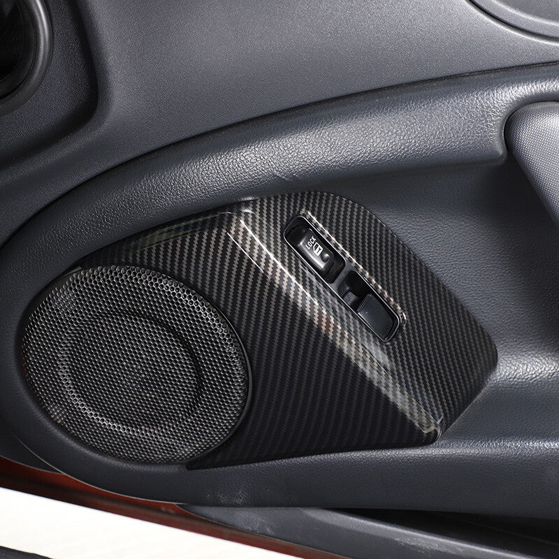 6pcs Carbon fiber ABS Interior Center Trim Cover For Mitsubishi ECLIPSE 2006-11 8