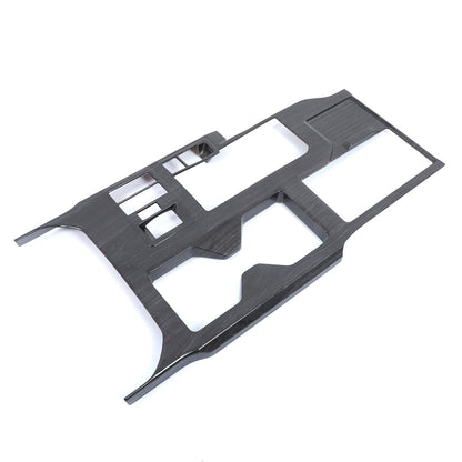Black Wood Grain Center Console Gear Panel Trim for Toyota Prado LC250 24+ 21