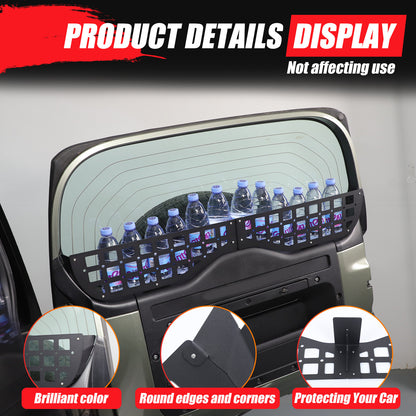 Alloy Tailgate Window Storage Fence Molle Panel Rack For LR Defender L663 2020+ 8