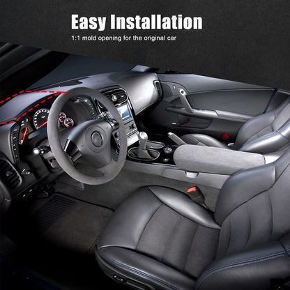 Real Carbon fiber Dashboard Instrument Upper Cover Trim For Corvette C6 2005-13 11