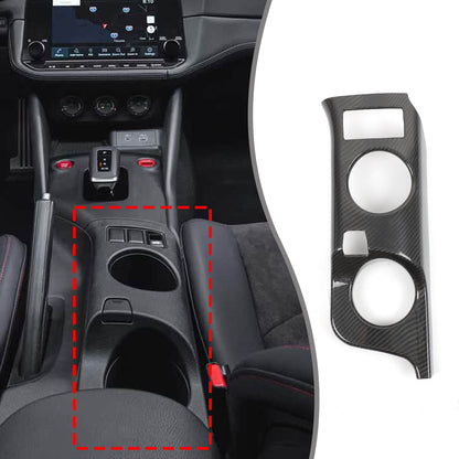 Real Carbon Fiber Center Console Cup Holder Panel Trim for Nissan 400Z 2