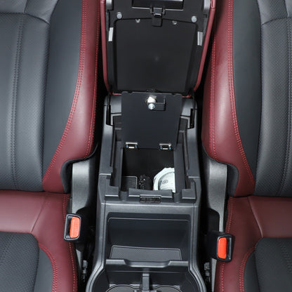 Alloy Center Console Safe GUN Storage Lock Box Tray For Subaru Forester SK 19-24 16