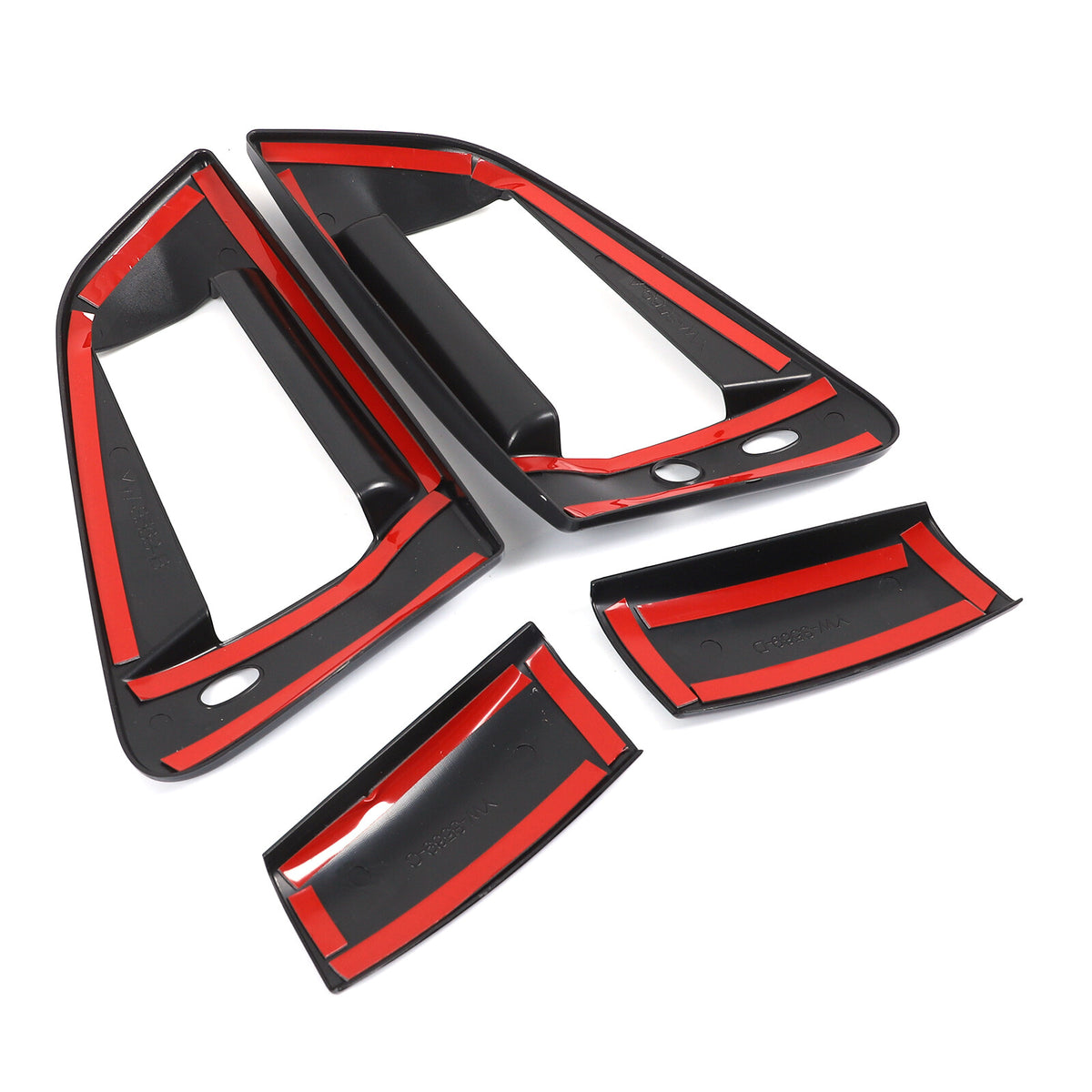Glossy Black Exterior Door Handle Side Mirror Trim Set For Nissan 370Z Z34 09-20 5