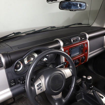 Matte Black ABS Interior Full Set Cover Trim Kit Set For FJ Cruiser 2007-2021 34