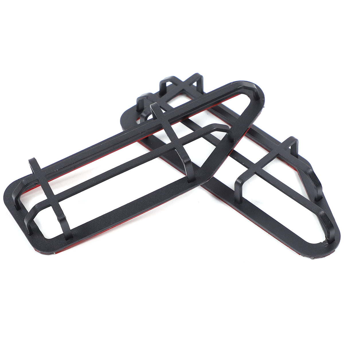 Black Steel Front Turn Signal Light Cover Trim For Honda Pilot 2003-2008 6