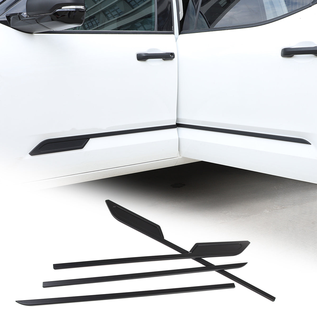 Matte Black Door Side Body Molding Cover Trim For 2022-2025 Toyota Tundra US 4