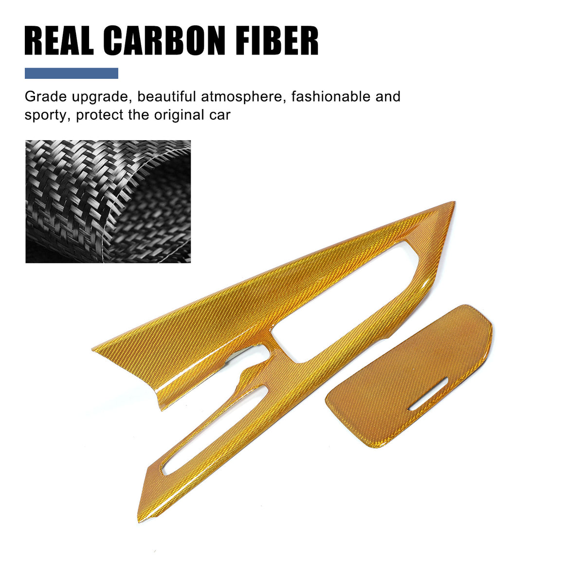 Real Carbon Fiber Center Console Gear Shift Panel Cover For Corvette C8 2020-25 21