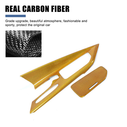 Real Carbon Fiber Center Console Gear Shift Panel Cover For Corvette C8 2020-25 21