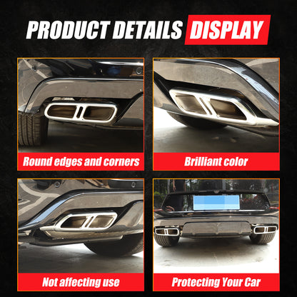 ABS Rear Exhaust Muffler Tail Pipe Cover Trim For Range Rover Sport 2023+ US 15