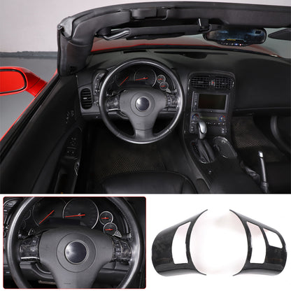 Forged Real Carbon Fiber Full Interior Set Decor Cover Trim Kit for Corvette C6 22
