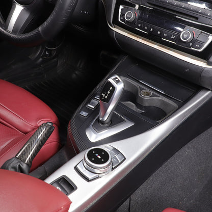 Real Carbon Fiber Gear Shift Side Trim L Strip For BMW 2 Series F22 F23 2014-19 15
