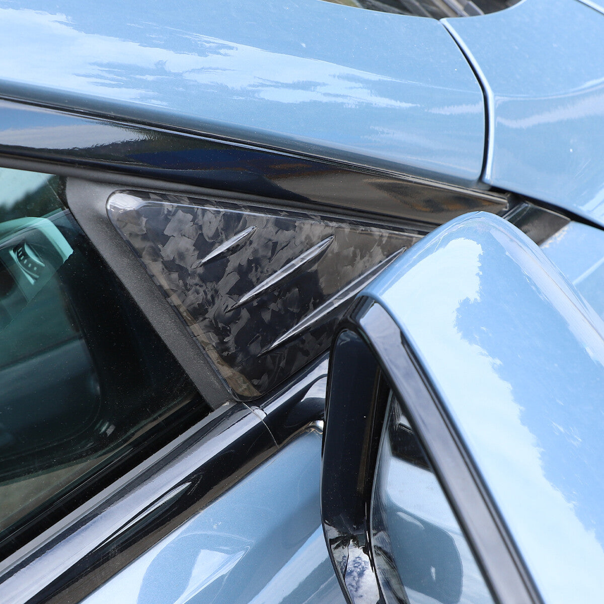 Forged A-Pillar Front Door Triangle Cover Trim For BMW 8 Series G14 15 16 19-22 5