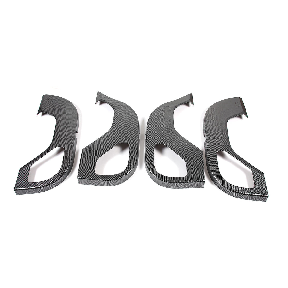 ABS Carbon Fiber Door Anti-kick Panel Trim For LR Range Rover Vogue 2023-2024 6
