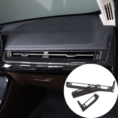 ABS Carbon fiber Center Console air outlet frame Trim For BMW X1 U11 2023-24 17