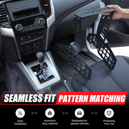 Center Console Molle Panel Digital Device Mount For Mitsubishi L200 Triton 19-23 8