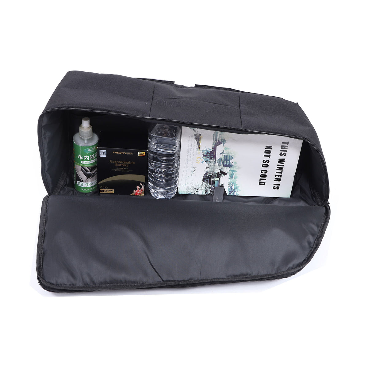 Black Rear Trunk Boot Side Pocket Storage Box Tray For Lotus EMIRA 2021-25 16