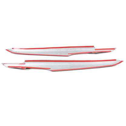 Red Real Carbon Fiber Dash Panel Door Handle Trim Kit Accessory For Corvette C8 13
