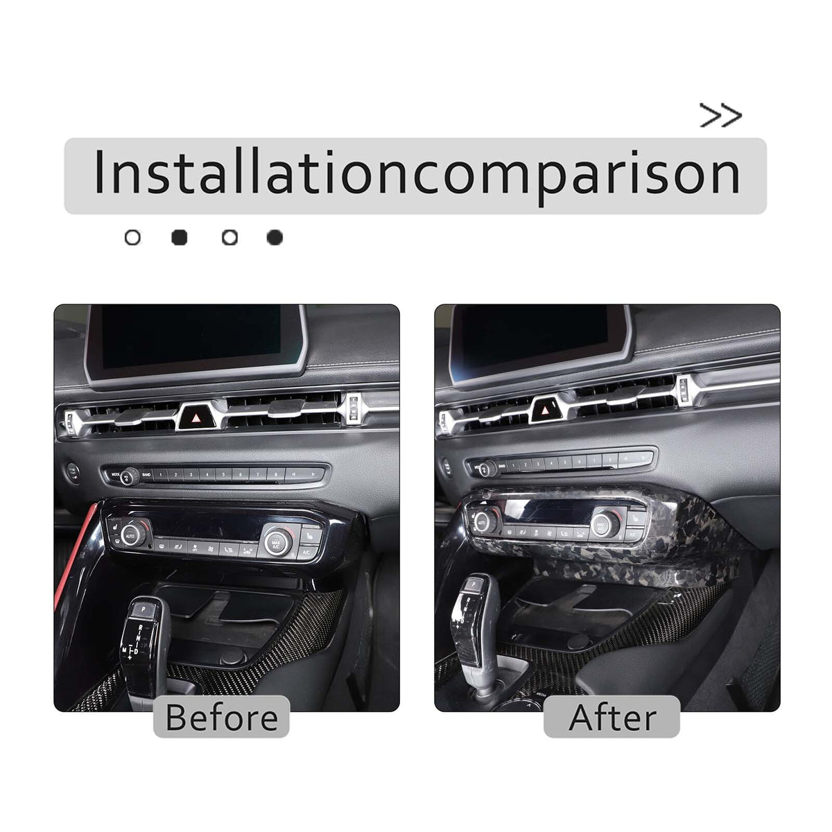 Forged Carbon Center Console Panel Trim Cover For Toyota SUPRA MK5 A90 2019-2024 4