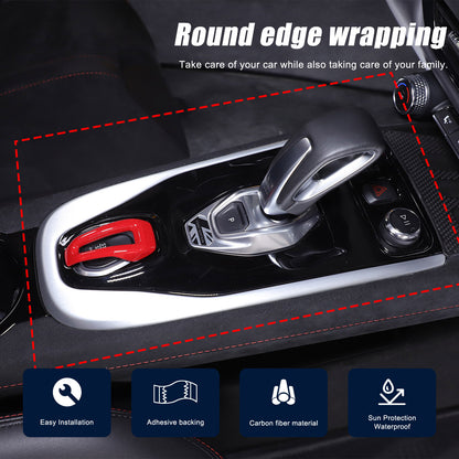 Red Real Carbon Fiber Interior Exterior Conosle Trim Cover For Lotus EMIRA 21-25 148